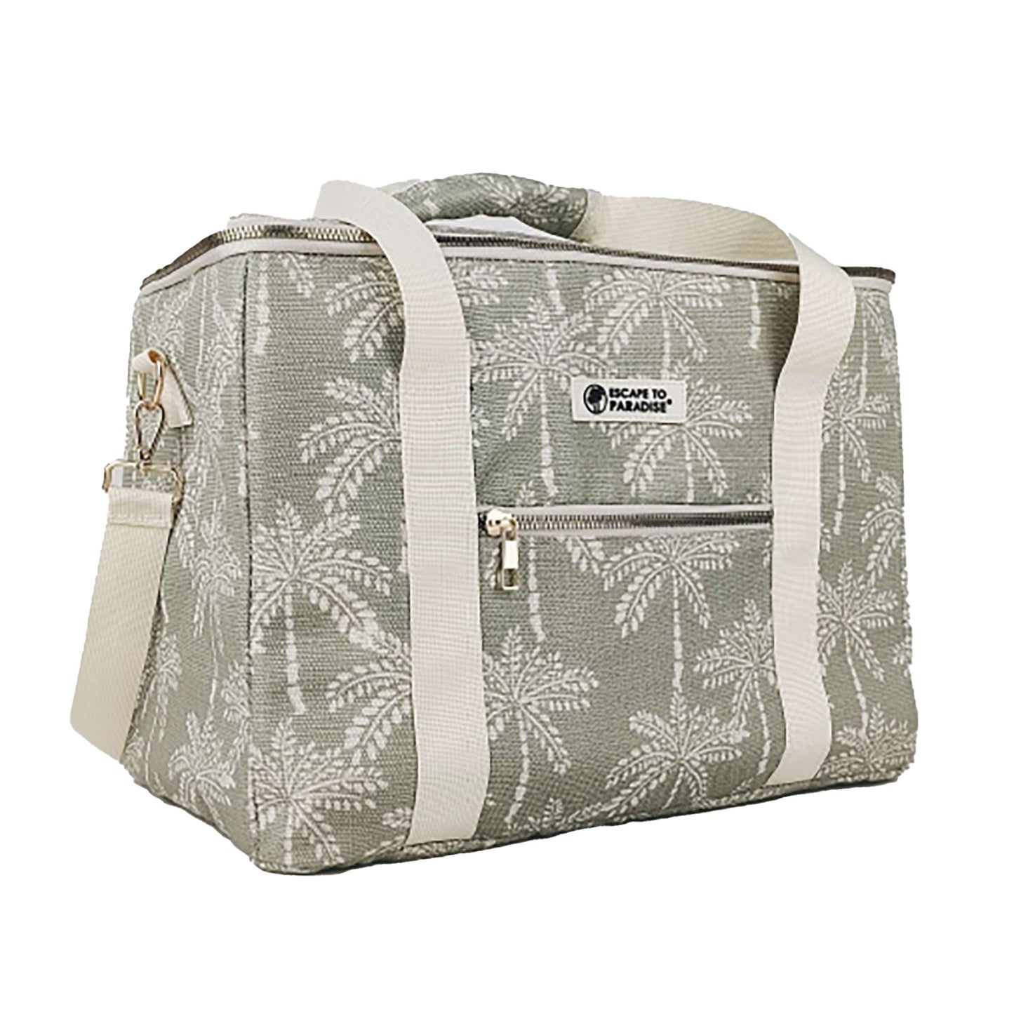 Cooler Bag-Large-Cabana Palms Sage