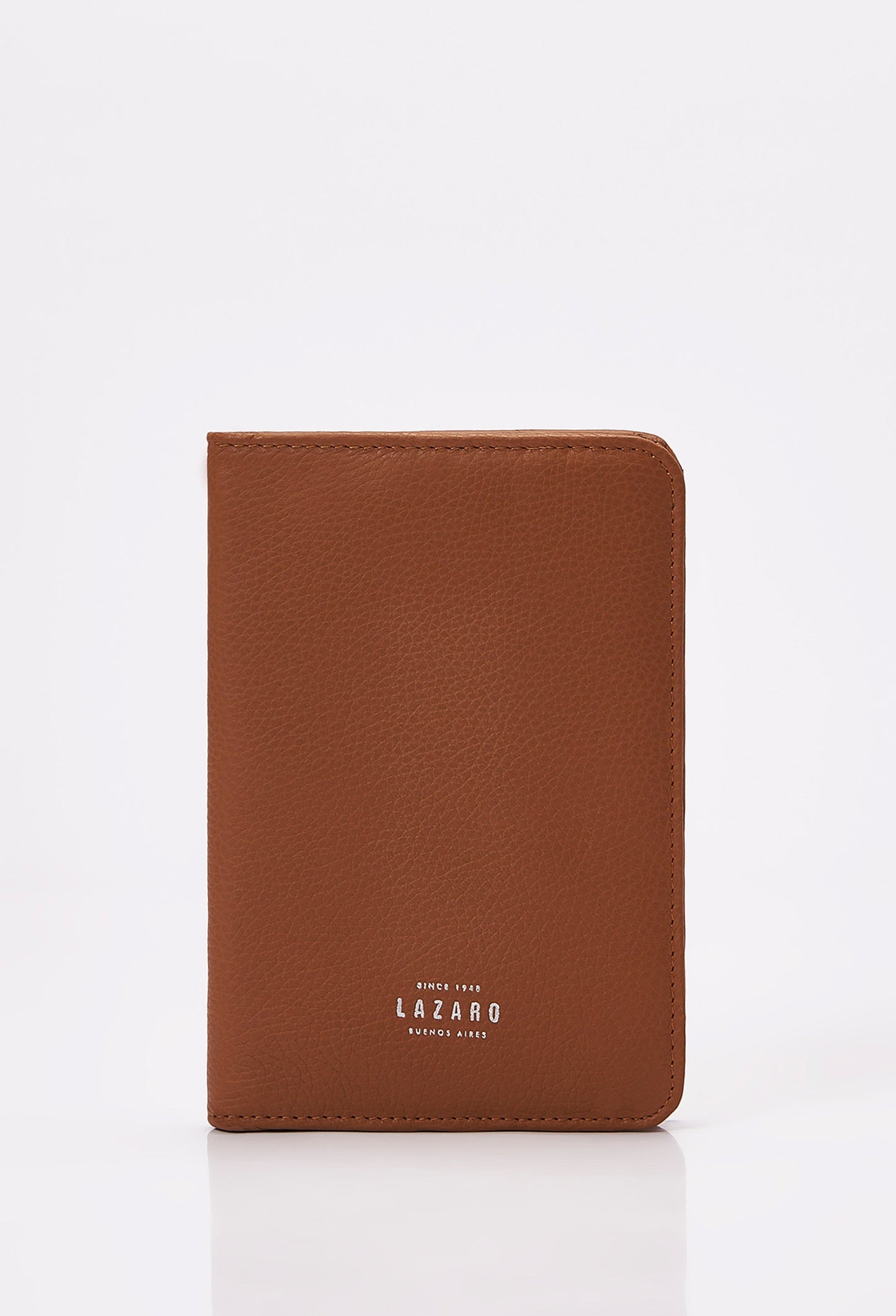 Leather Passport Holder - Tan