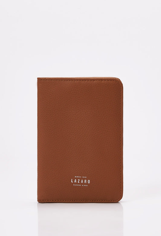 Leather Passport Holder - Tan