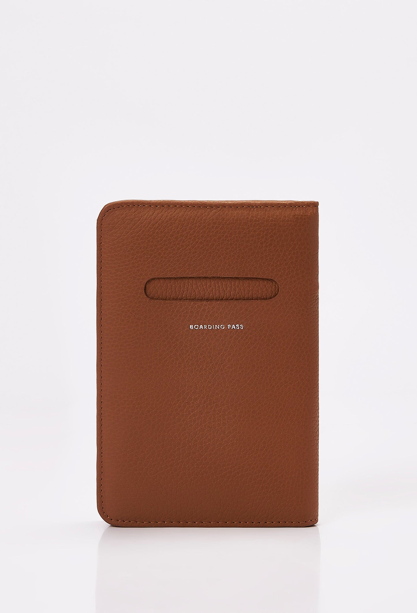 Leather Passport Holder - Tan